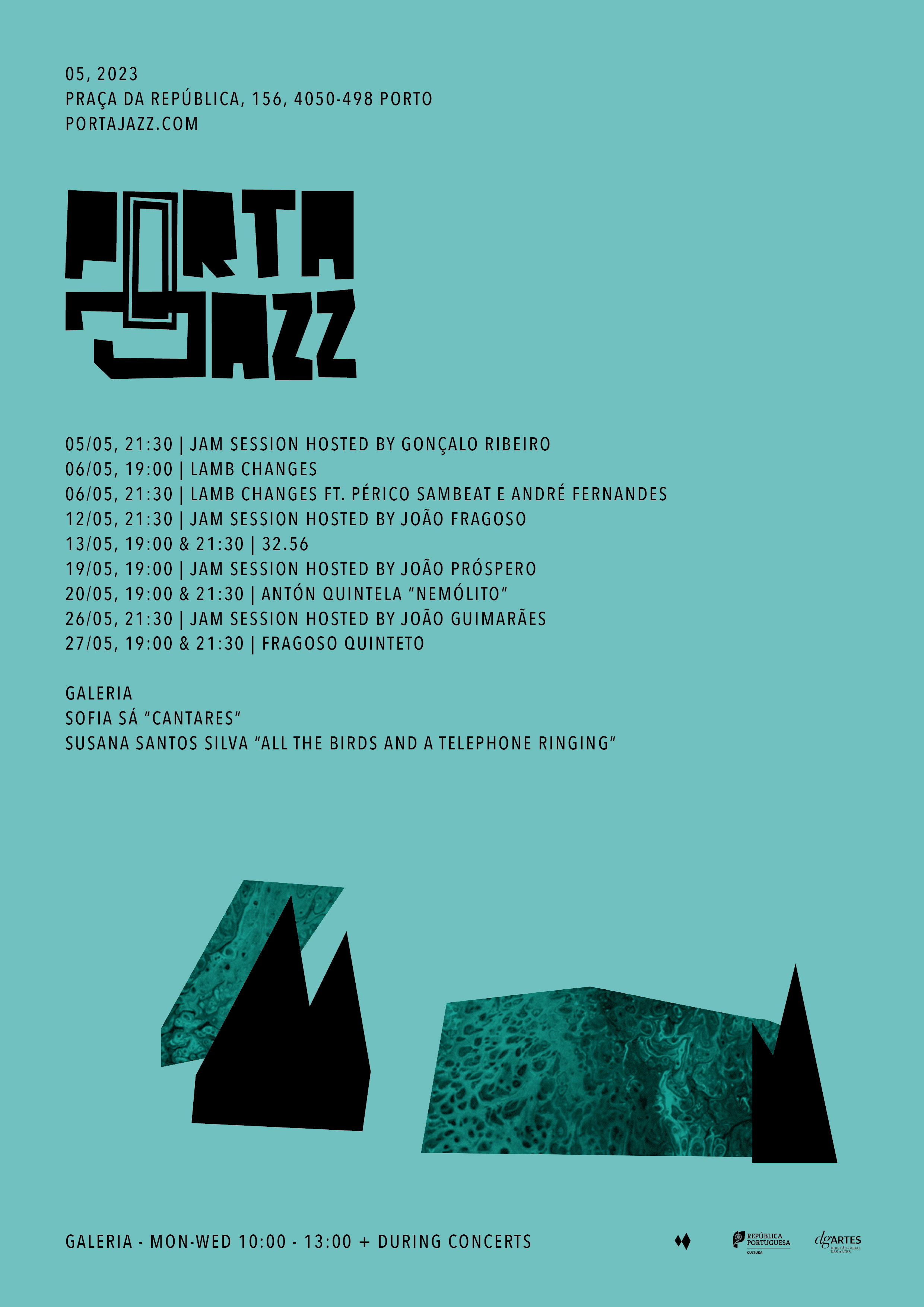 Cartaz Maio 2023 Espaço Porta-Jazz